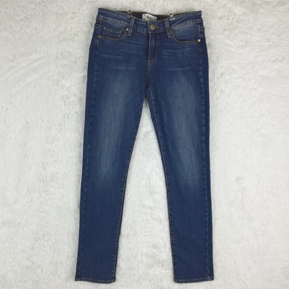 Paige Womens Jeans Skinny Skyline Ankle Peg Blue Denim Constance Medium‎ Wash 26